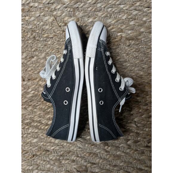 CONVERSE Chuck Taylor All Star Dainty Canvas Lo Shoe Black Women's 7 Casual - Picture 2 of 7